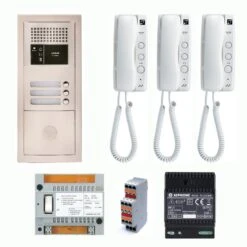 Nice Boutique 28 GTBA3E Pack Audio 3 BP Avec 3 Postes GT1D Programmés AIPHONE