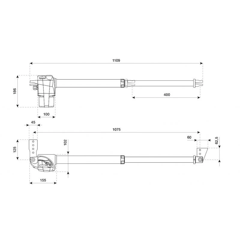 BILL4024 Vérin Gauche 24 Vdc BENINCA 2 BILL4024 Vérin Gauche 24 Vdc BENINCA – Image 2