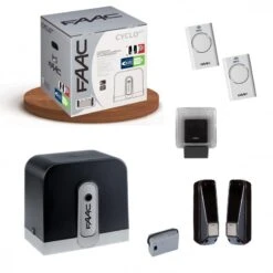 KIT CYCLO INTEGRAL FAAC C720 Motorisation Coulissant 400Kg 24V