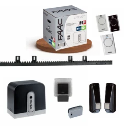 PACK CYCLO INTEGRAL FAAC C720 Motorisation Coulissant 400Kg 24V