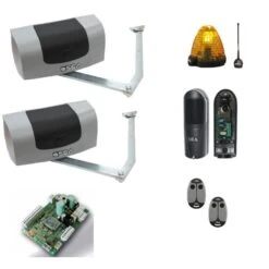 KIT GER Motorisation à Bras Pour Portail 2 Battants SEA 24V