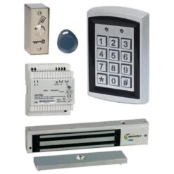 KRRVA Kit De Contrôle D'accès YAKA Avec Ventouse 300 DaN En Applique SEWOSY 12V