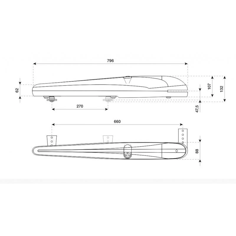 BOB2124E Motoréducteur électromécanique 24V BENINCA 3 BOB2124E Motoréducteur électromécanique 24V BENINCA – Image 3