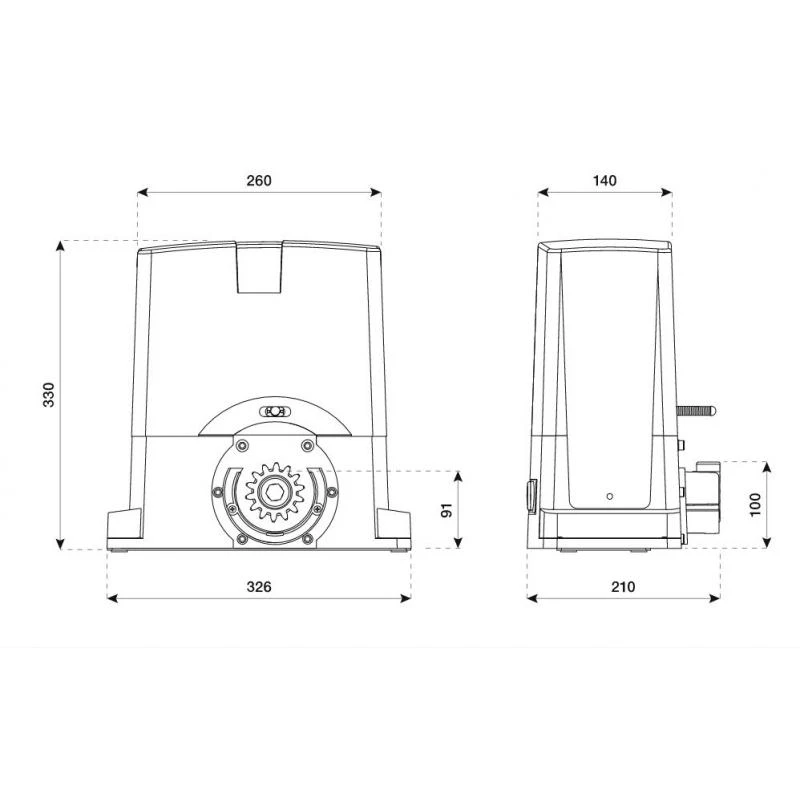 KBULL624 TURBO Kit De Motorisation Rapide Pour Portail Coulissant BENINCA 7 KBULL624 TURBO Kit De Motorisation Rapide Pour Portail Coulissant BENINCA – Image 7