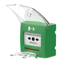 SHOKV2 Déclencheur Manuel Vert 2 Contacts + Capot SEWOSY -Nice Boutique shokv2 pifra4 800x800